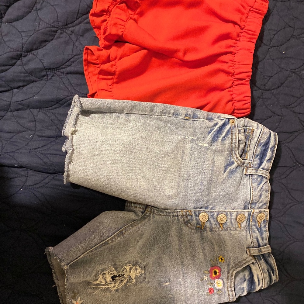 2 pair of girls shorts